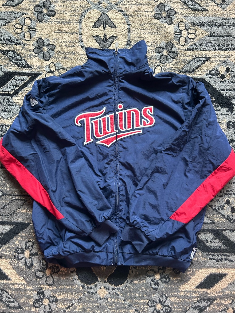 Authentic Vintage Minnesota Twins Navy & Red Windbreaker Jacket